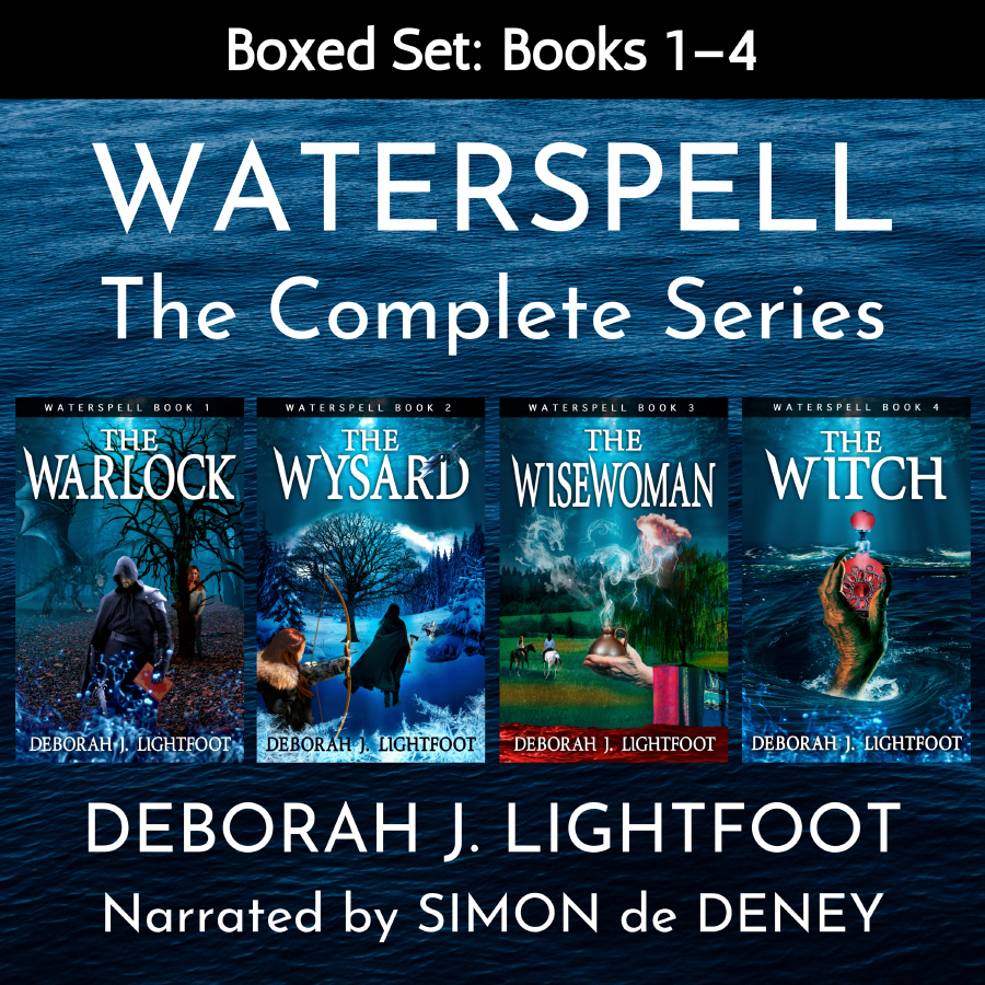 WATERSPELL: The Complete Series (Books 1-4) by Deborah J. Lightfoot; audiobook narrated by Simon de Deney